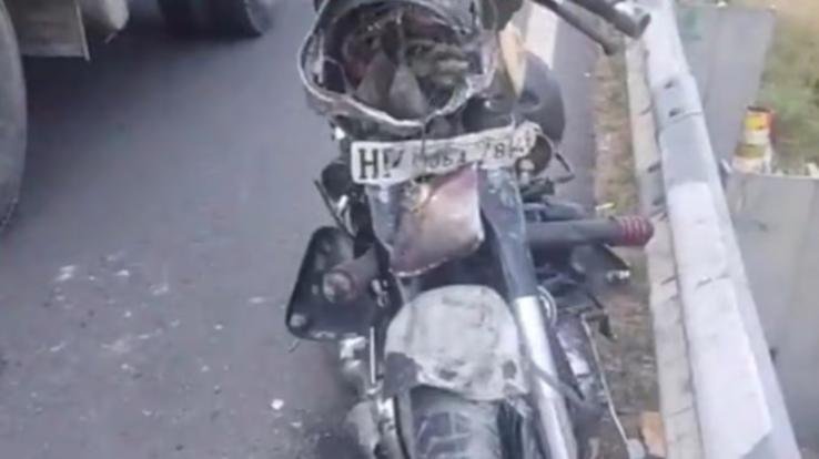 Truck collides with bike, three killed
