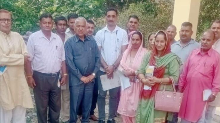 Tehri and Aluha Panchayats, MLA Ramesh Dhawala did a padyatra