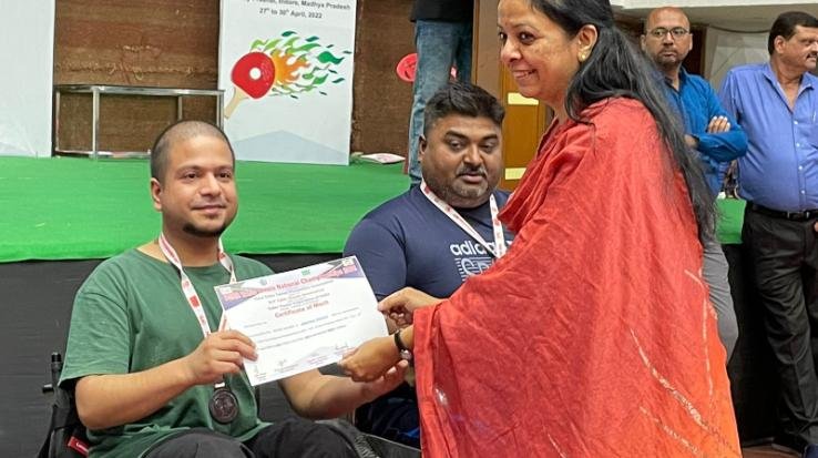 Piyush Sharma won bronze medal for the state for the second time