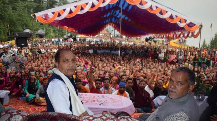  CM lays foundation stone of 14.09 crore projects in Chhatri