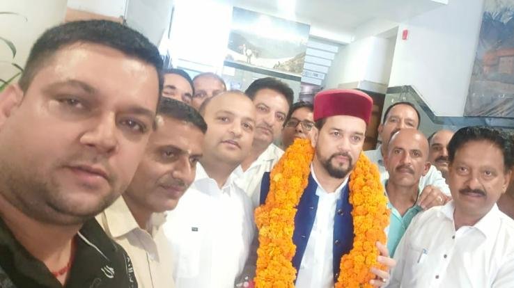 Kunihar: BJP delegation met Anurag Thakur