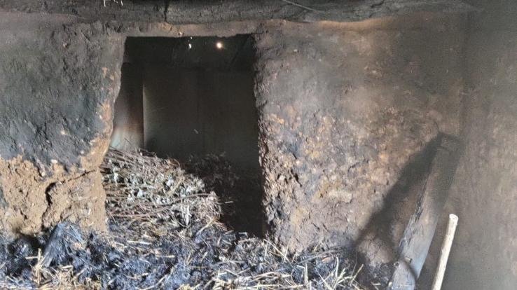 Two cows burnt due to fire in Gaushala