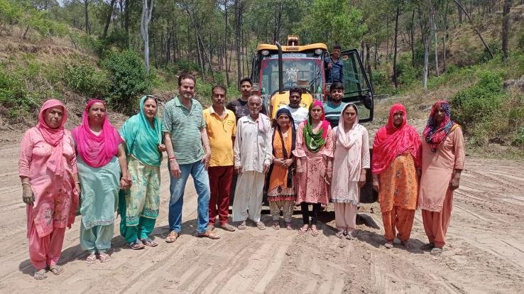 MLA Kajal got the playing field leveled on the demand of villagers with personal expenses