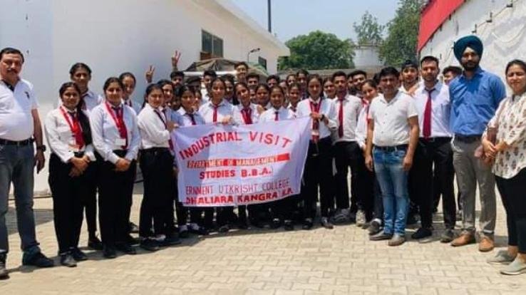 Students of Management Department of Dhaliara College learned nuances in various industries