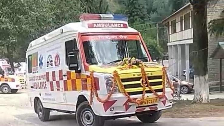 Ambulance found in hospital