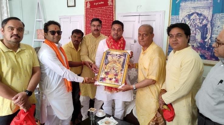 BJP's National Spokesperson Sambit Patra renovated Brajeshwari temple
