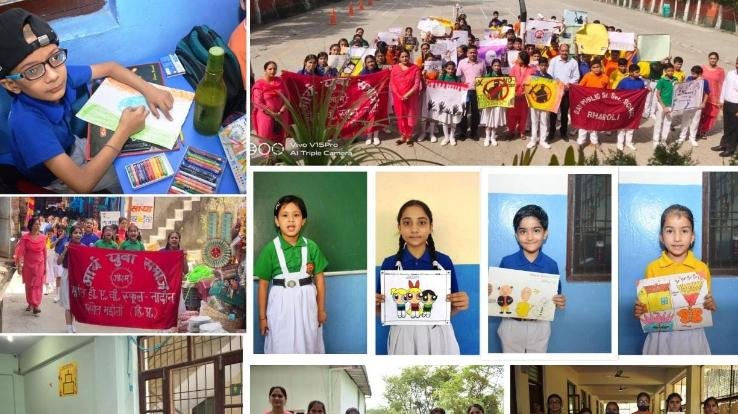 Children of Bhadoli school took out awareness rally on Anti-Terrorism Day