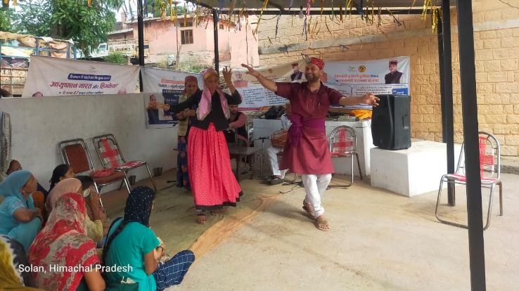 Important plans told through song, music and street plays