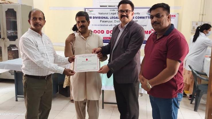 15 units of blood collected in blood donation camp