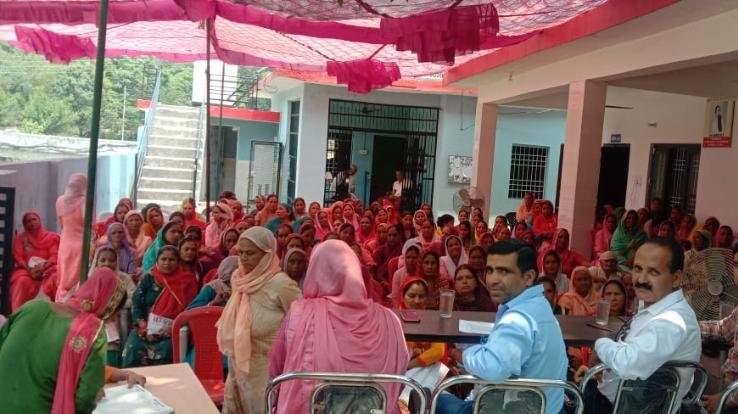 Organizing Social Audit Gram Sabha in Panchayat Kholi