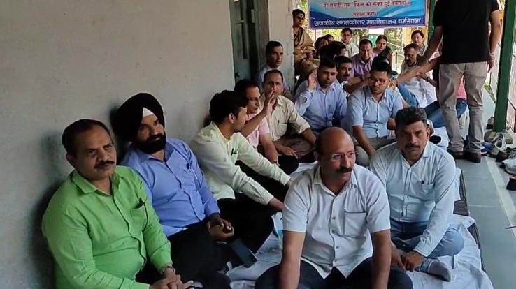  Dharamsala: After the demonstration, now the State College Professors Association sitting on hunger strike