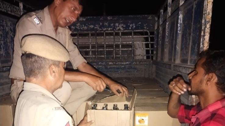 Police caught a cache of illegal liquor