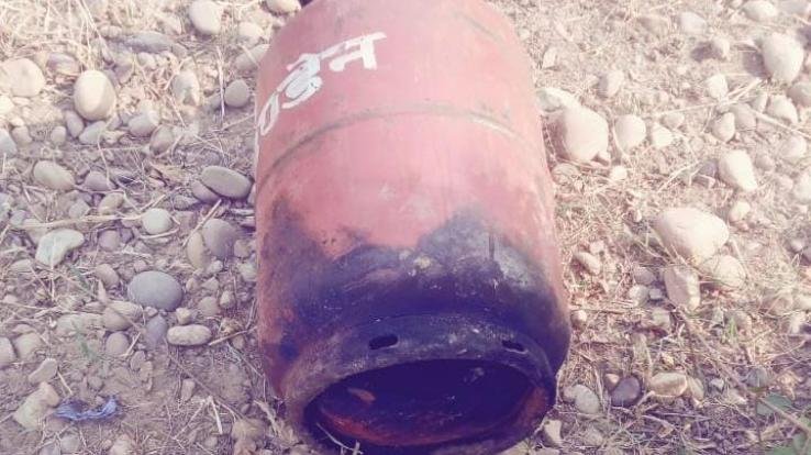 Cylinder caught fire in Lower Vallabh, major accident averted