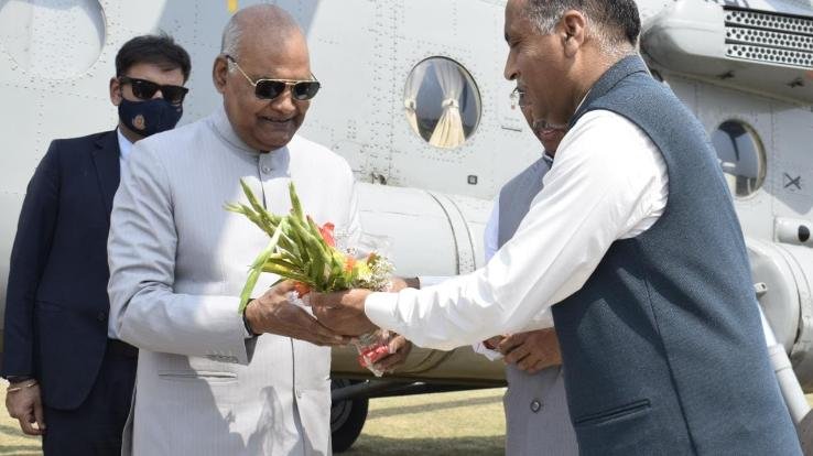  Warm welcome to the President on his arrival in Dharamsala
