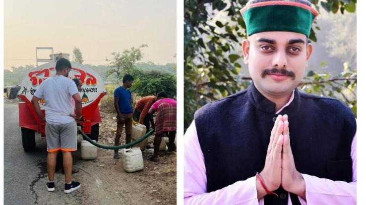 Whoa! Initiative of Dhaliara's Zilla Parishad Ishaan Sharma, delivering water from door to door