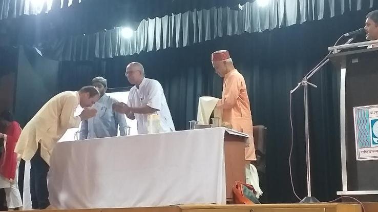 Organized a special lecture on the subject of Yoga