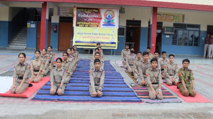 International Yoga Day celebrated by DAV Alampur