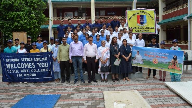 Celebration of World Yoga Day at Shaheed Captain Vikram Batra College