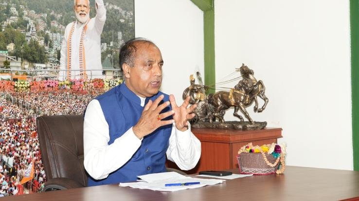 Shimla : Chief Minister Jai Ram addressed the delegation of Bharatiya Mazdoor Sangh