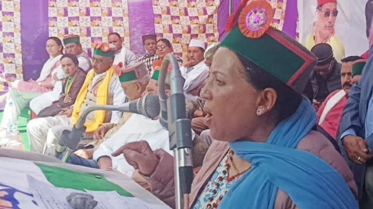 State Congress President MP Pratibha Singh targeted the government