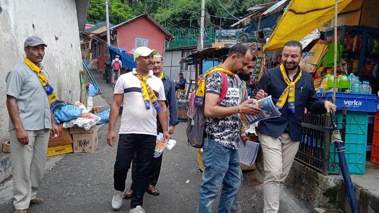 Shimla: Aam Aadmi Party campaigned: Gaurav Sharma