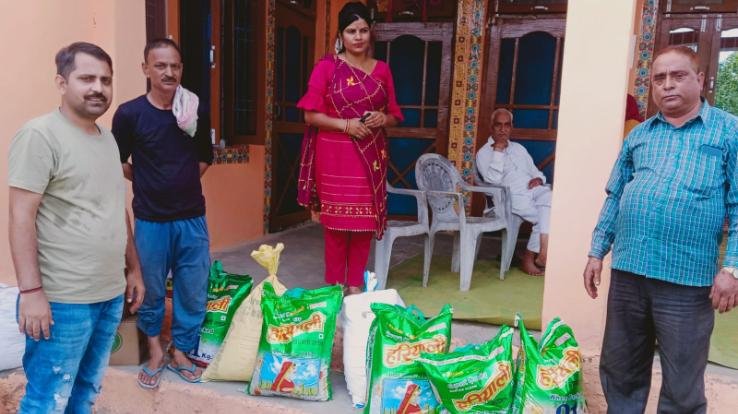 Jwalamukhi: Jai Pabbu Mata Seva Sadan Khundia gave the goods of Dham in the daughter's wedding