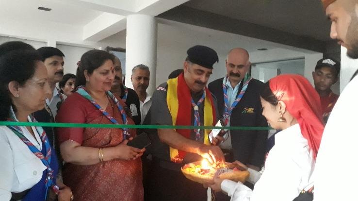 Presiding over the fourth day of the Scouts and Guides Carnival and the closing ceremony of the Carnival