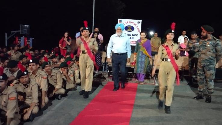 ongoing 10-day NCC annual camp-220 concluded in Navodaya Vidyalaya