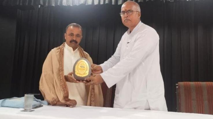 Sanskrit University, a discussion session was organized on the Sanskrit monthly magazine