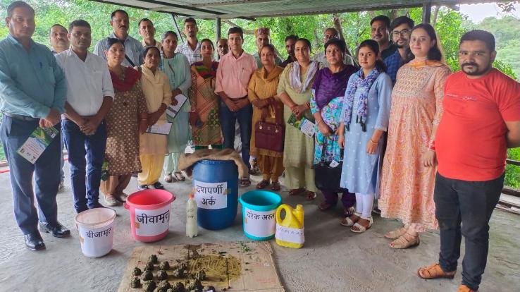 Awareness camp on natural farming in Bhawarna and Panchrukhi development blocks