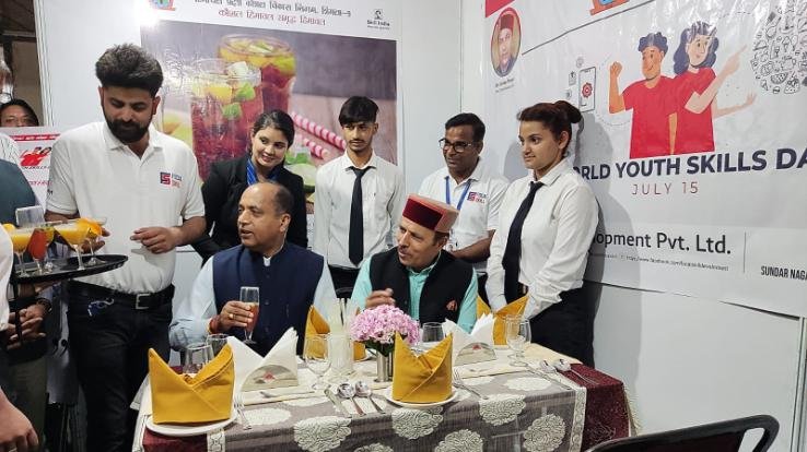 Trainees of Focal Skill Center got a chance to host CM on World Youth Skills Day