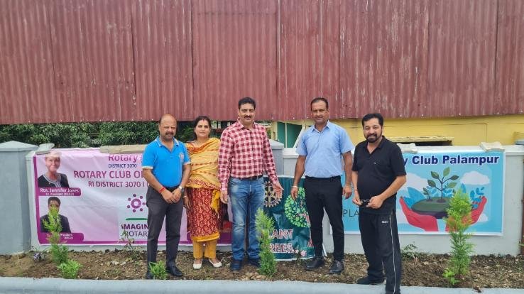 Plantation done by Rotary Club Palampur