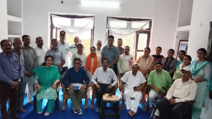 Triennial elections of Sewa Bharati district Kangra unit completed