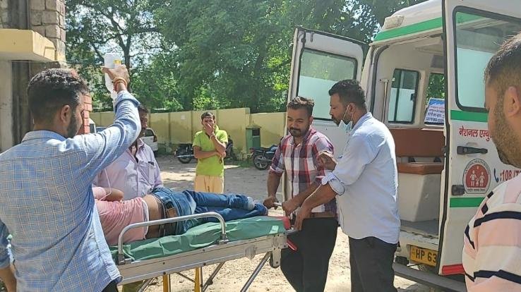 Two bike riders injured in a truck collision in Badhal