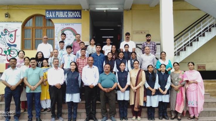 Kashvi, Ananya and Bipasha of GAV Public School were the toppers