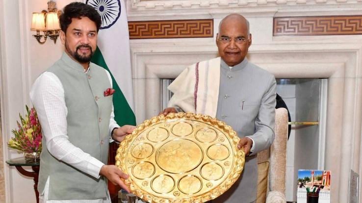 Anurag Singh Thakur meets 14th President Ram Nath Kovind