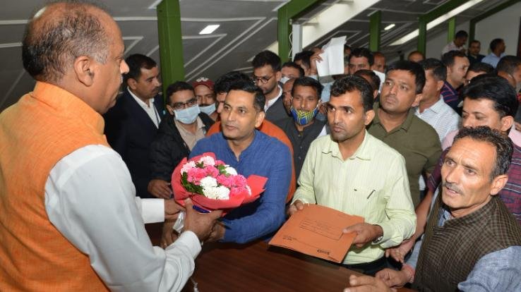 Himachal contract regular employees organization received from Chief Minister regarding demands