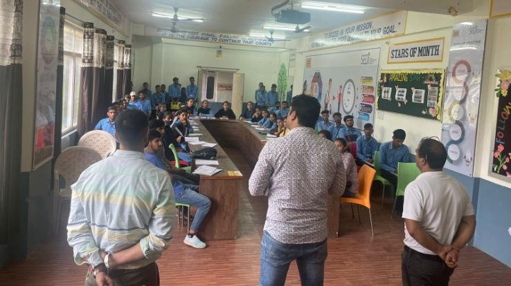 Hero Motocrop Company organized campus interview