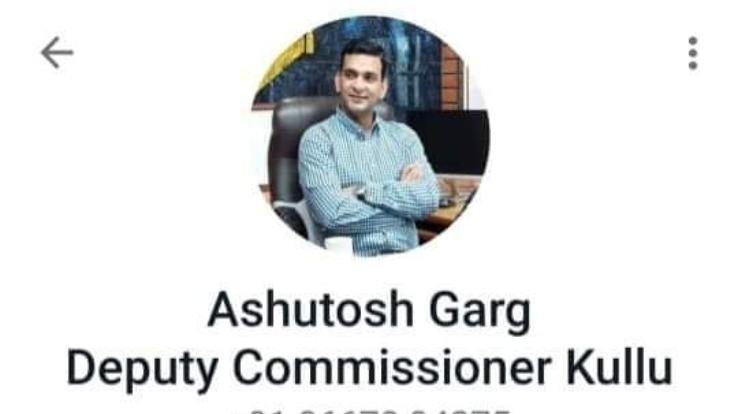 Vicious created a fake WhatsApp profile in the name of Deputy Commissioner Ashutosh Garg