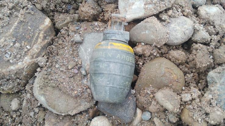 Grenade found in Damtal of district Kangra, created a stir