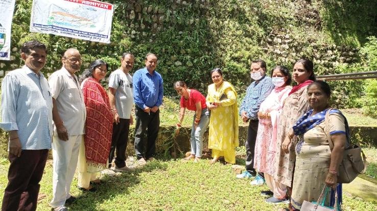 Plantation done by Municipal Council Kangra under Van Mahotsav