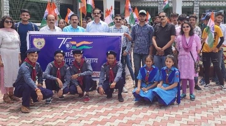 purpose of the tricolor rally at Har Ghar is to make people aware about the national flag.