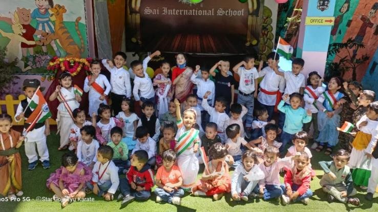 Independence Day celebrated at Sai International School