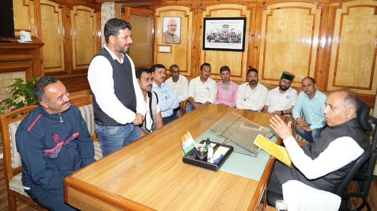 Delegation of New Pension Scheme Employees Union met Chief Minister