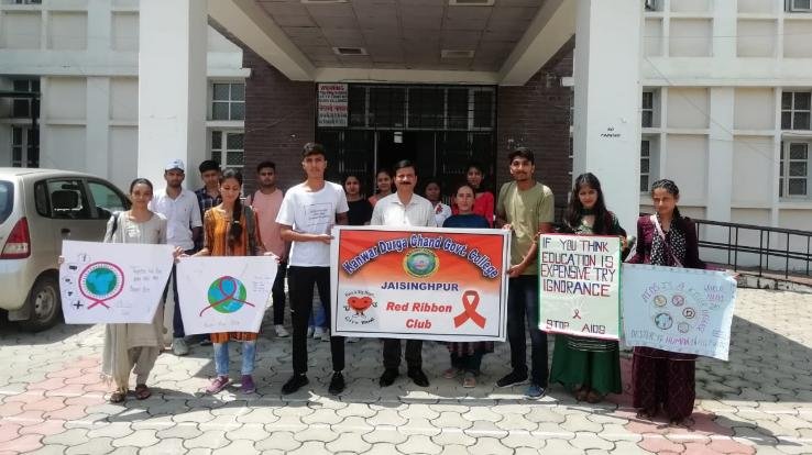 Poster making and slogan writing competition organized by Red Ribbon Club