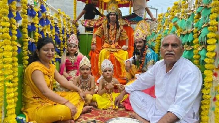 On the occasion of Krishna Janmashtami, Lambagaon resonated with the cheers of Krishna.