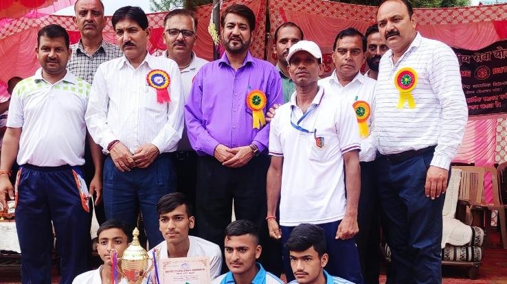 Badminton champion in U-19 section level sports competition in BL School