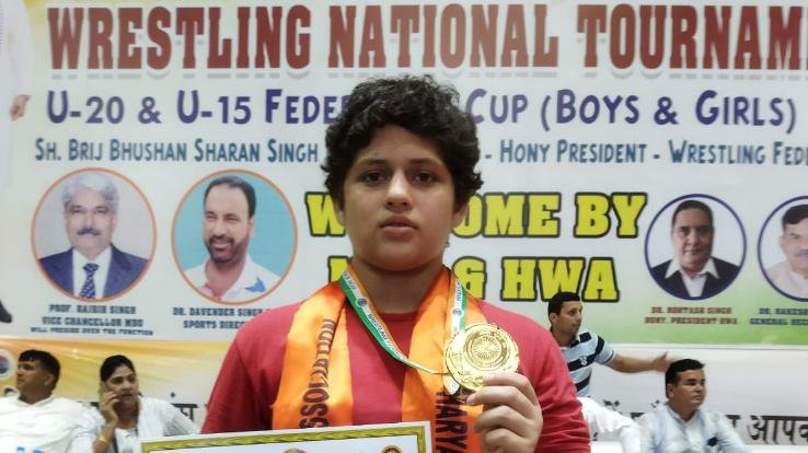 Baddi's Prerna won gold in National Wrestling, created history