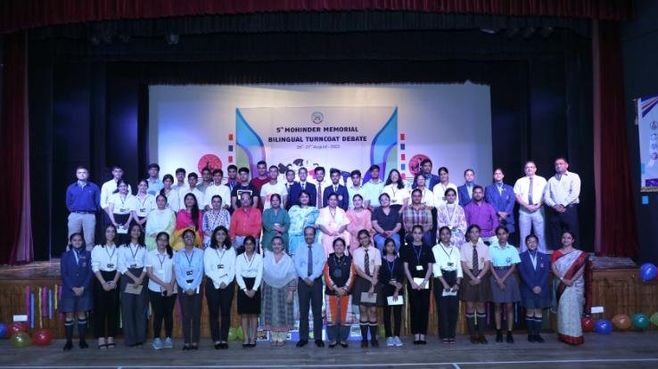 Turncoat debate held at Pinegrove School, Dharampur