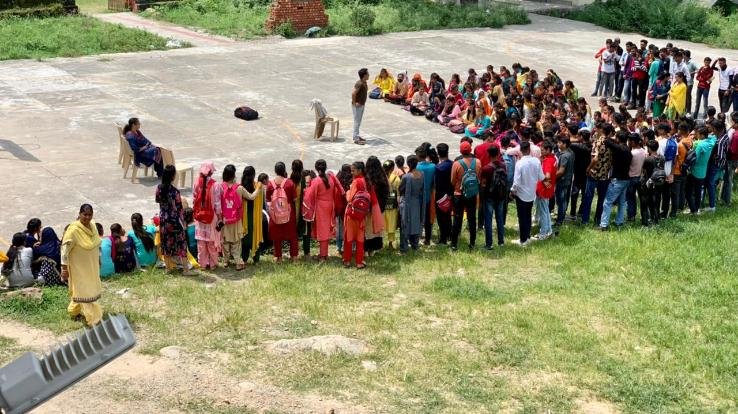 Organized drama in the college in the courtesy of 'Tagore Sahitya Society'